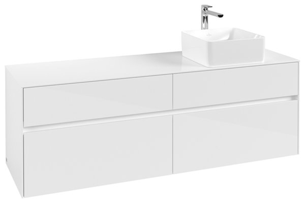 Villeroy & Boch Collaro washbasin cabinet 1600x548x500 mm, 4 drawers , for washbasin right, C05100