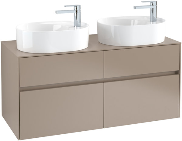 Villeroy & Boch Collaro washbasin cabinet 1200x548x500 mm, 4 drawers , for 2 washbasins, C06000