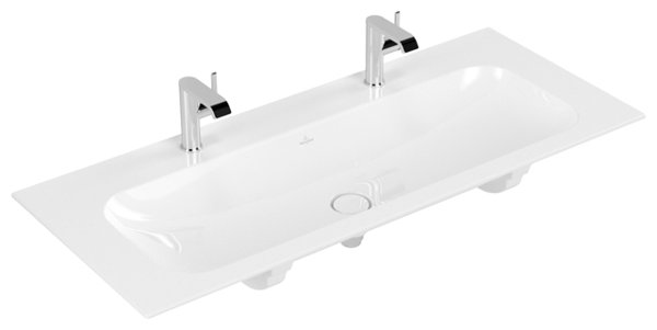 Villeroy & Boch cupboard washbasin Finion 4164C1 1200x500mm, without overflow, 2 tapholes