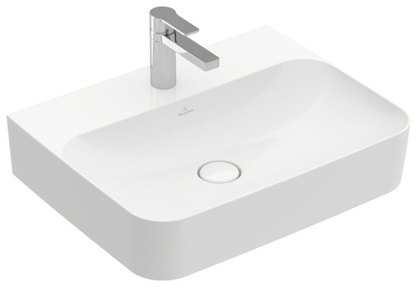 Villeroy und Boch Wash basin Finion 416861 600x470mm, without overflow, 1 tap hole