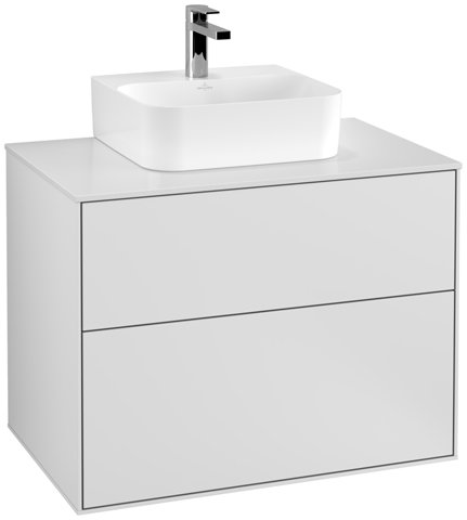 Villeroy und Boch Finion Vanity unit F08100, 800x603x501mm, cover plate White Matt