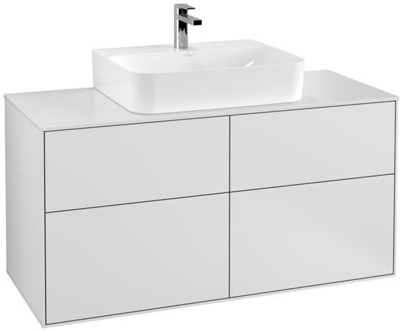 Villeroy und Boch Finion Vanity unit F13100, 1200x603x501mm, cover plate White Matt