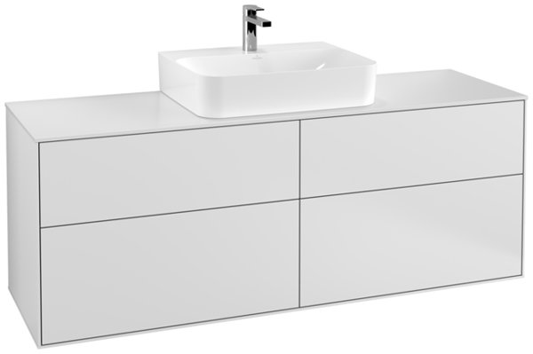 Villeroy und Boch Finion Vanity unit F19100, 1600x603x501mm, cover plate White Matt