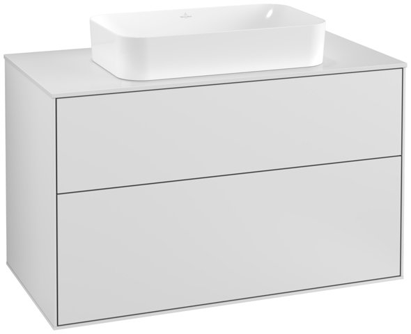 Villeroy und Boch Finion Vanity unit F23100, 1000x603x501mm, cover plate White Matt