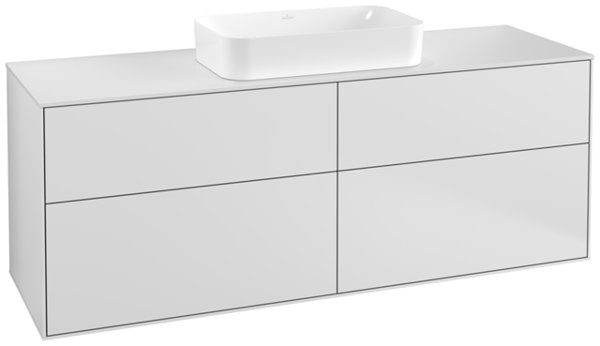 Villeroy und Boch Finion Vanity unit F32100, 1600x603x501mm, cover plate White Matt