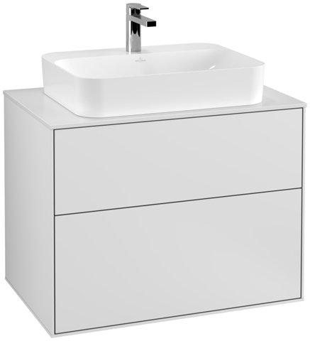 Villeroy und Boch Finion Vanity unit F34100, 800x603x501mm, cover plate White Matt