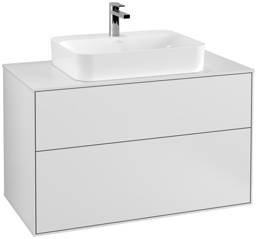 Villeroy und Boch Finion Vanity unit F35100, 1000x603x501mm, cover plate White Matt