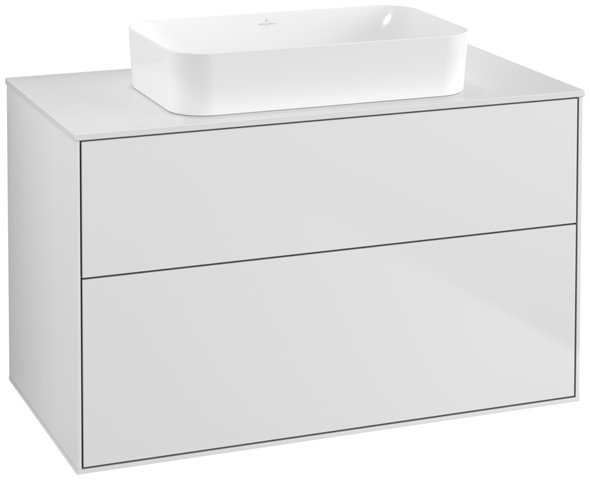 Villeroy und Boch Finion Vanity unit F64100, 1000x603x501mm, cover plate White Matt