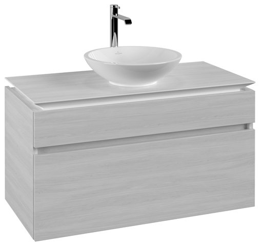 Villeroy & Boch Legato vanity unit B571, 1000x380x500mm, washbasin centered