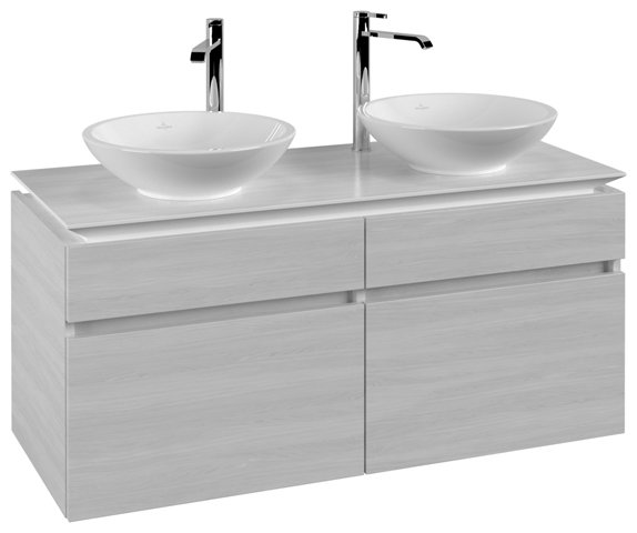 Villeroy & Boch Legato Vanity unit B584, 1200x550x500mm, 2 washbasins