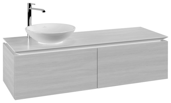 Villeroy & Boch Legato Vanity unit B587, 1400x380x500mm, washbasin left side