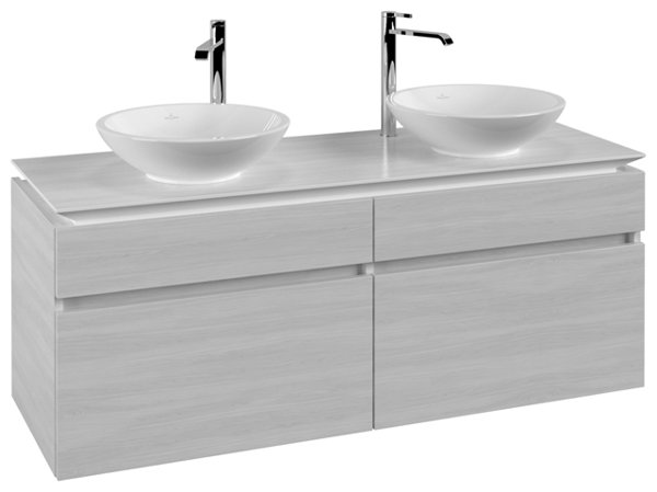 Villeroy & Boch Legato Vanity unit B592, 1400x550x500mm, 2 washbasins