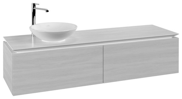 Villeroy & Boch Legato Vanity unit B595, 1600x380x500mm, washbasin left side