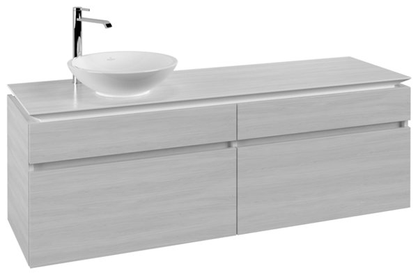 Villeroy & Boch Legato Vanity unit B596, 1600x550x500mm, washbasin left side