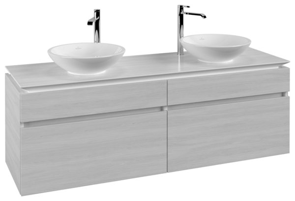 Villeroy & Boch Legato Vanity unit B600, 1600x550x500mm, 2 washbasins