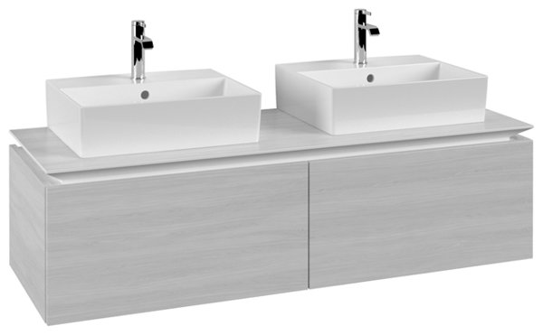 Villeroy & Boch Legato Vanity unit B668, 1400x380x500mm, 2 washbasins