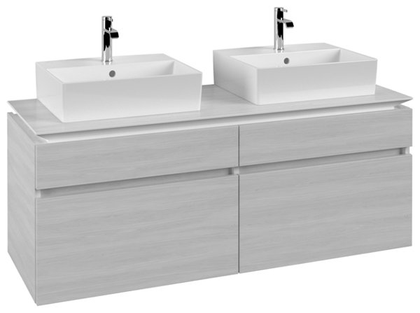 Villeroy & Boch Legato Vanity unit B669, 1400x550x500mm, 2 washbasins