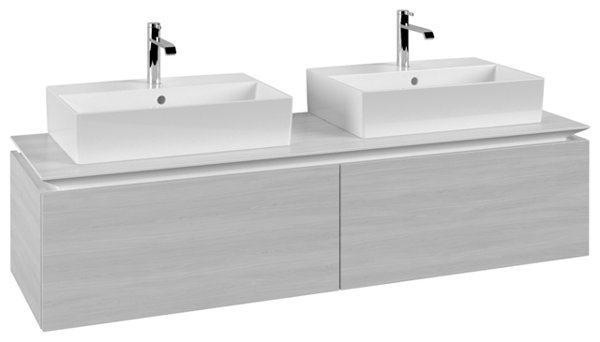 Villeroy & Boch Legato Vanity unit B676, 1600x380x500mm, 2 washbasins