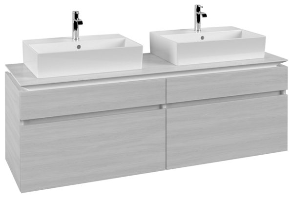 Villeroy & Boch Legato Vanity unit B677 1600x550x500mm, 2 washbasins