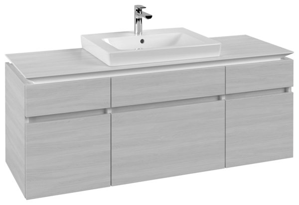 Villeroy & Boch Legato Vanity unit B685, 1400x550x500mm, washbasin centric