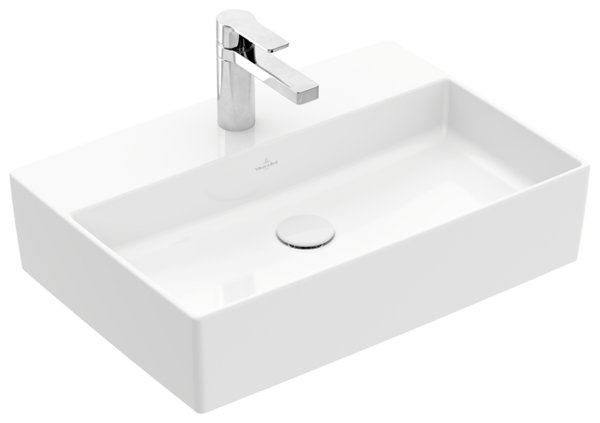 Villeroy & Boch Memento 2.0 Countertop washbasin, 600 x 420 mm, 1 tap hole, without overflow, po...