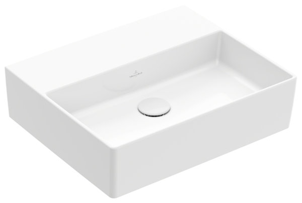 Villeroy & Boch Memento 2.0 wall-mounted washbasin, 500 x 420 mm, without tap hole, without over...