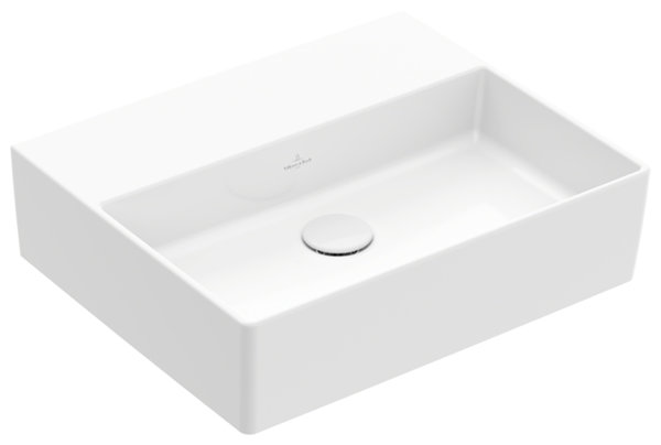 Villeroy & Boch Memento 2.0 wall-mounted washbasin, 500 x 420 mm, without tap hole, without over...