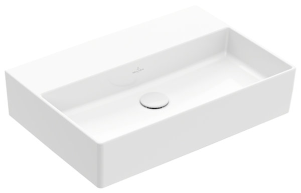 Villeroy & Boch Memento 2.0 wall-mounted washbasin, 600 x 420 mm, without tap hole, without over...