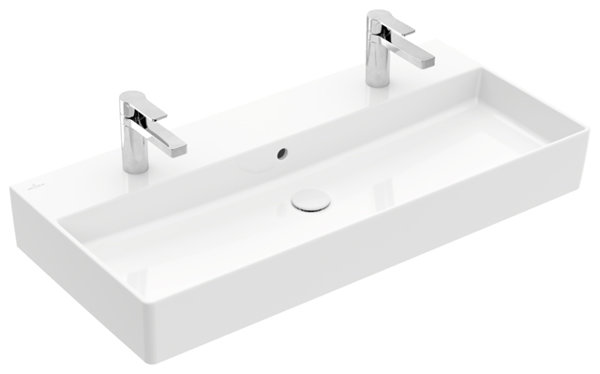 Villeroy & Boch Memento 2.0 wall-mounted washbasin, 1000 x 470 mm, , with overflow, unpolished, 4A22A4