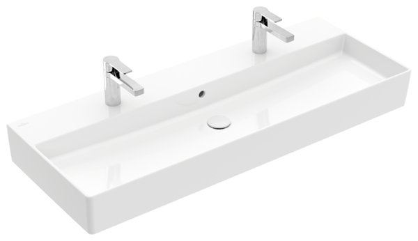 Villeroy & Boch Memento 2.0 wall-mounted washbasin, 1200 x 470 mm, , with overflow, polished, 4A22CK