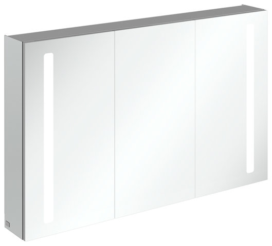 Villeroy & Boch My View 14+ mirror cabinet A43312, 1200 x 750 x 173 mm, with LED lighting vertical, lockable medicine box