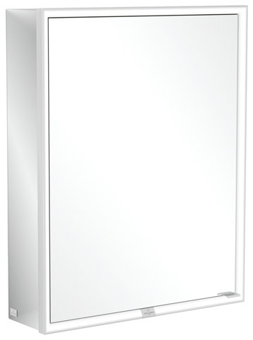 Villeroy & Boch My View Now, mirror cabinet for surface mounting with lighting, 600x750x168 mm, with sensor dimmer, 1 door stop (hinge) left, A4556L