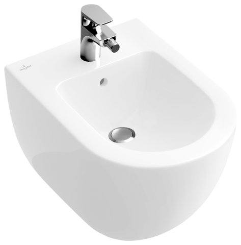 Villeroy & Boch Bidet compact Subway 540600 355x480mm, 1 tap hole, with overflow