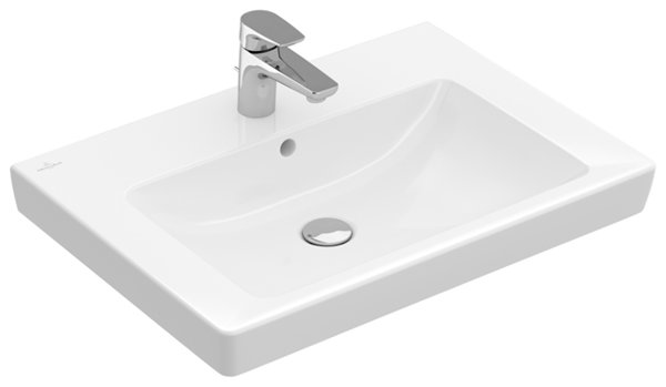 Villeroy & Boch Wash basin Subway 7113 KG, 650x470mm, 1 tap hole, with overflow