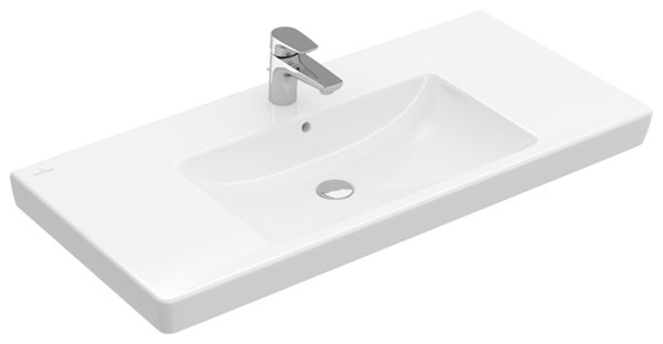 Villeroy & Boch cupboard washbasin Subway 71751G 1000x470mm, with overflow, 1 tap hole