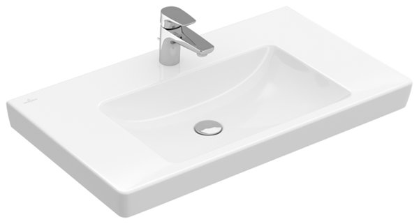 Villeroy & Boch cupboard washbasin Subway 71758G 800x470mm, with overflow, 1 tap hole