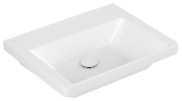 Villeroy & Boch Subway 3.0 cabinet washbasin, 600 x 470 mm, without tap hole, without overflow, ...