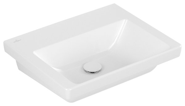 Villeroy & Boch Subway 3.0 cabinet washbasin, 550 x 440 mm, without tap hole, without overflow, ...