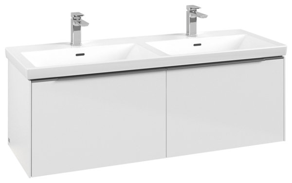 Villeroy & Boch Subway 3.0, washbasin cabinet, 1272x429x478 mm, 2 drawers, C567L