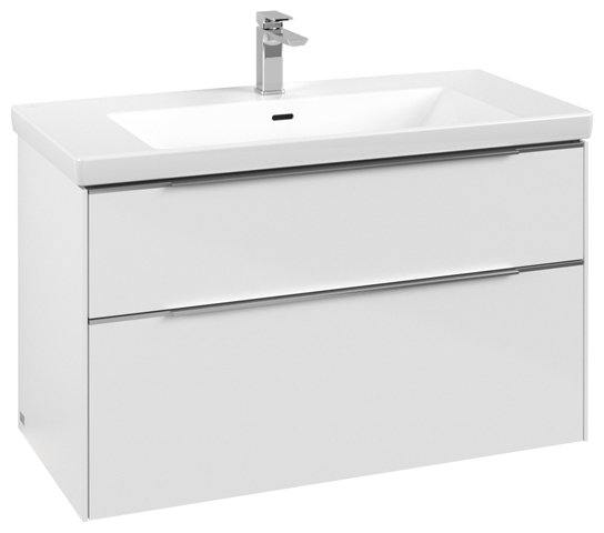 Villeroy & Boch Subway 3.0, 973x576x478mm, washbasin cabinet, 2 drawers, C570L2