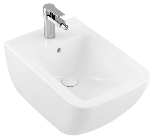 Villeroy & Boch Venticello bidet 441100, 375x560mm, 1 tap hole, with overflow, wall mounted