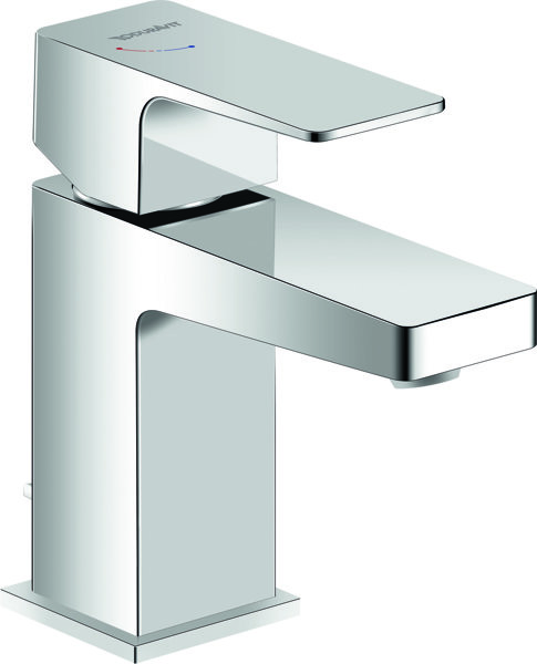 Duravit Manhattan single lever basin mixer, with drain set, with FreshStart, chrome, MH1011001010