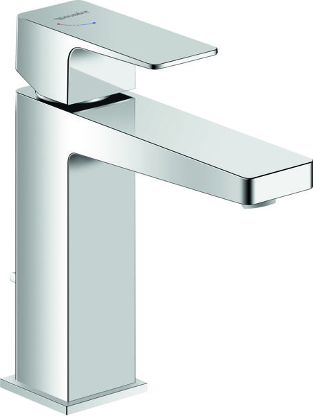 Duravit Manhattan single lever washbasin mixer, M FreshStart, 129 mm projection, with pop-up waste, ...