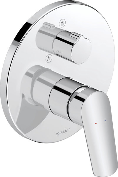 Duravit No.1 single-lever shower mixer, concealed, high-gloss chrome, consumer 2, N14210012010