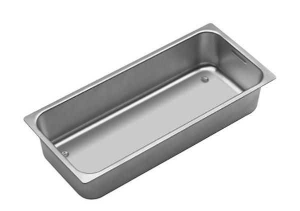 Dornbracht rest bowl unperforated, 175x 395mm, stainless steel, 84801001-85