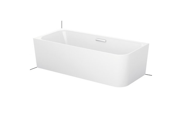 Bette Art IV corner bathtub 185x80cm, 2 back slopes, 3480 CERHK, left corner