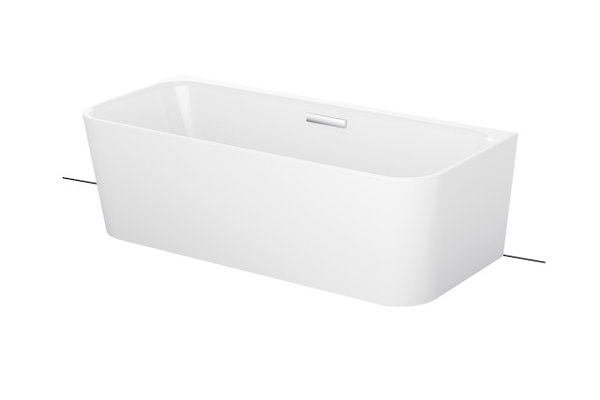 Bette Art I pre-wall bathtub, 180x80cm, 2 back slopes, 3480 CWVHK