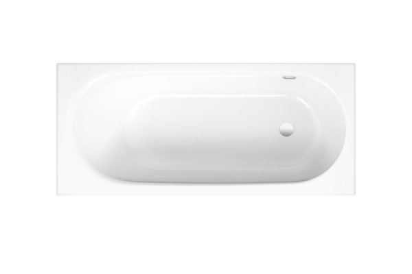 Bette Comodo bathtub, 180 x 80 cm, 1641-, lateral overflow rear