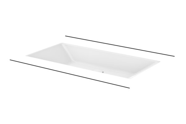 Bette Loft Undercounter washbasin, without tap hole, A231, 740 x 386 mm