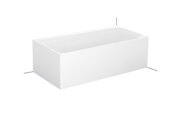 Bette Lux V Silhouette Side, 170x85cm, free standing bathtub, Installation in right corner, 3460CELVS